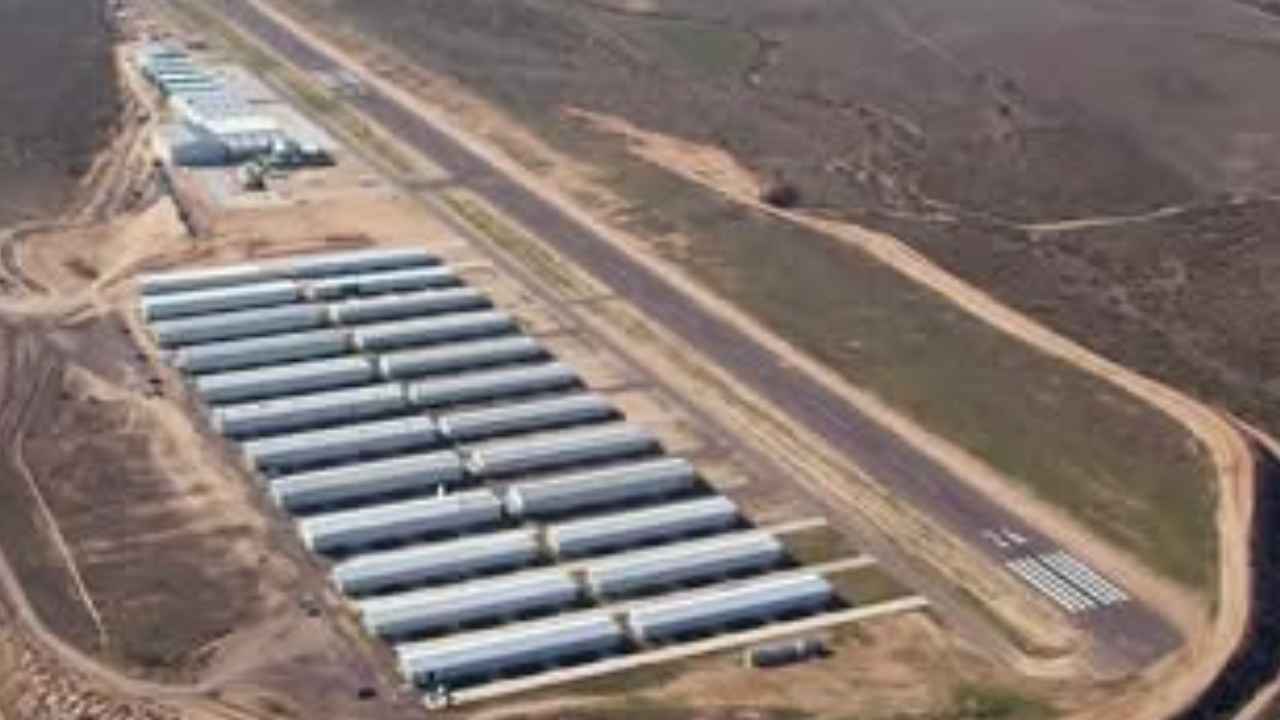 Vista aérea del aeródromo de Casarrubios del Monte, propuesto como segundo aeropuerto comercial de Madrid.