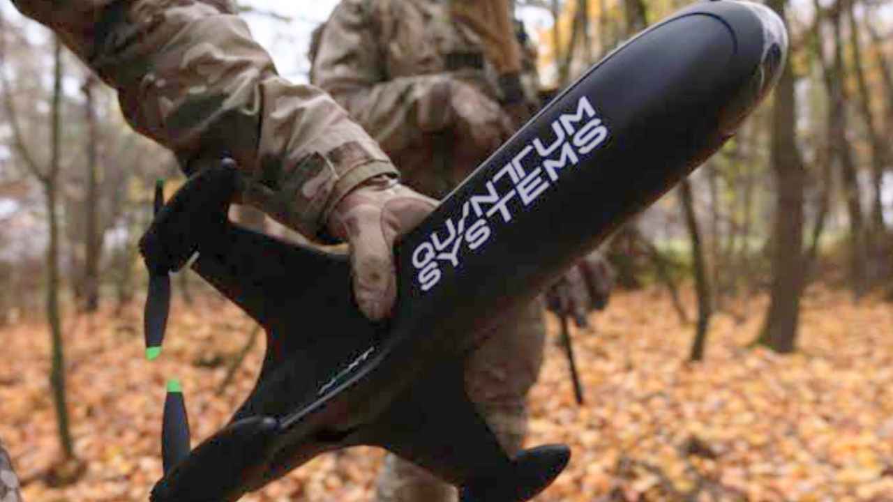 Dron eléctrico Apex Recordhunter utilizado por Quantum Systems durante sus pruebas de velocidad.