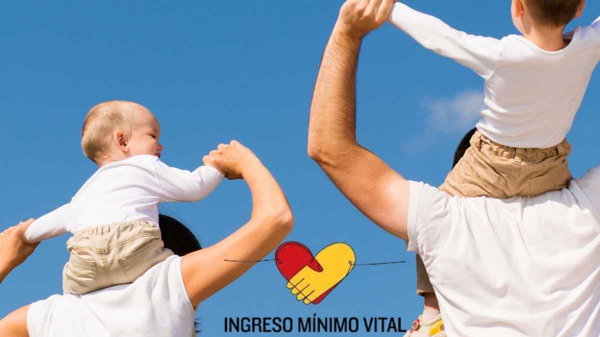 Familia con dos menores beneficiaria del Ingreso Mínimo Vital y del complemento de ayuda a la infancia.