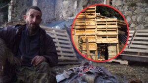 Bernat (40 años) reconstruye su vida en el bosque construyendo su hogar con palets reciclados tras superar una adicción y estar más de tres años en la cárcel