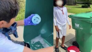 Un niño de 11 años monta un negocio de limpieza de contenedores tras vencer su miedo al rechazo