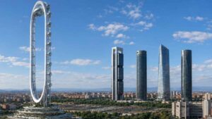 La noria más alta del mundo podría construirse en España frente a las Cuatro Torres de Madrid