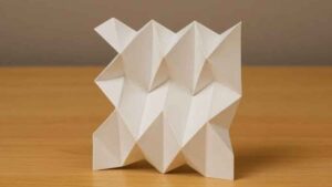 Podría cambiar la construcción: un nuevo patrón de papiroflexia logra conviertir un simple folio en una estructura capaz de soportar un gran peso