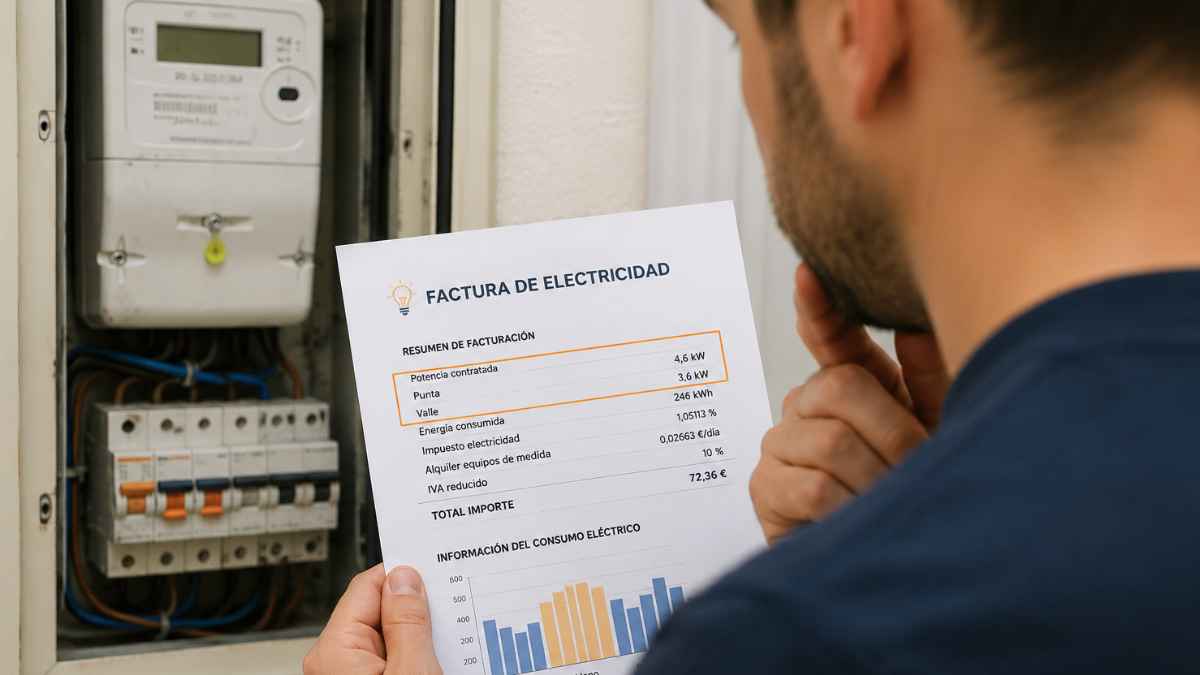 Revisar la potencia contratada para evitar cortes de luz