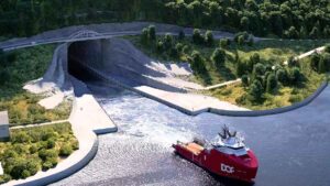 Así será el primer túnel marítimo del mundo de 1.700 metros que permitirá a barcos de gran tamaño atravesar una montaña
