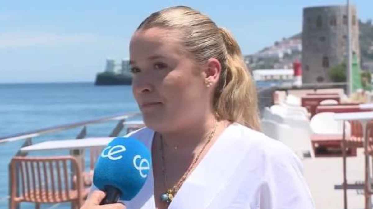 Ángela Tendero en el restaurante Barlovento de Ceuta tras la cancelación de sus reservas