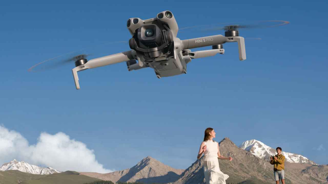 DJI Mini 5 Pro con cámara de una pulgada y marcado