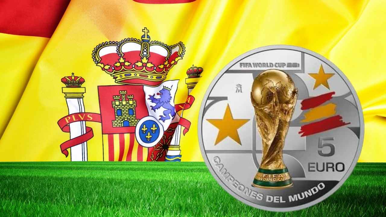 Moneda de 5 euros de la FNMT dedicada al Mundial de España de 2026