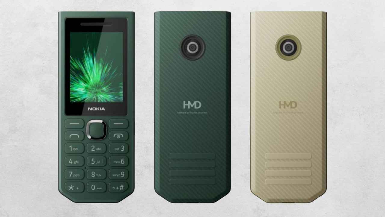 Nokia 300 Charge en color verde y beige con teclado físico y cámara trasera