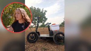 Un patinete agrícola 4×4 para trabajar la mitad de tiempo en el campo es el invento de Cristina