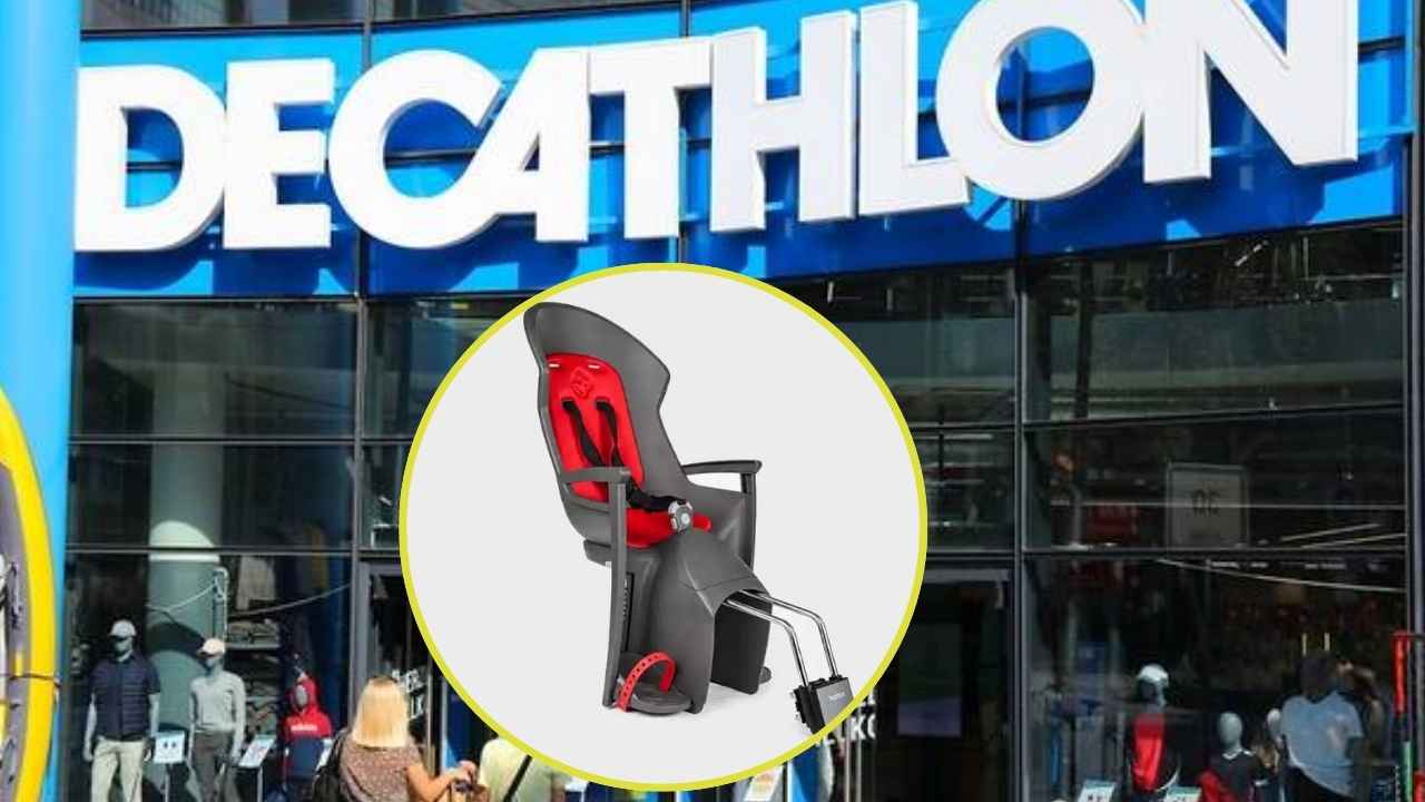 Portabebés de bicicleta Hamax Buddy afectado por la alerta de Decathlon debido al riesgo de desprendimiento de una etiqueta del arnés.