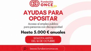Fundación ONCE ofrece hasta 5.000 euros para opositar, pero excluye a quienes cobran 15.000 euros anuales en prestaciones