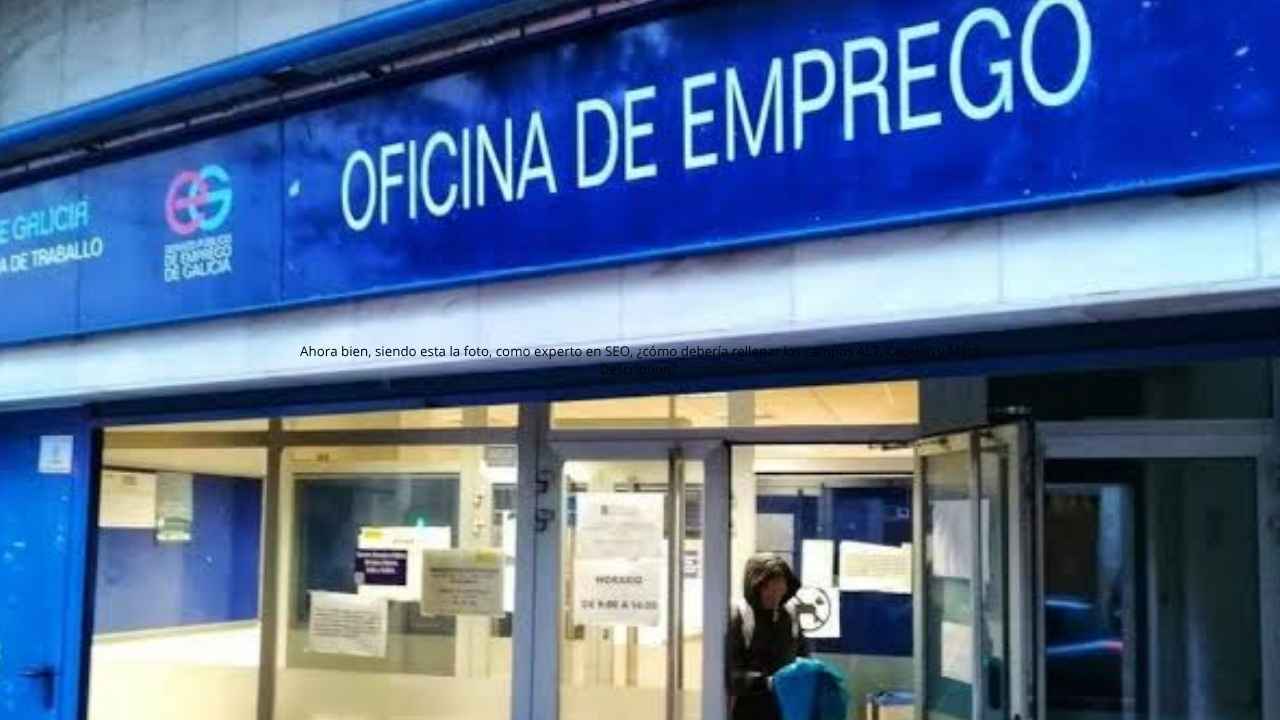 Fachada de una oficina de empleo de la Xunta de Galicia, con el cartel de acceso a los servicios públicos de empleo.
